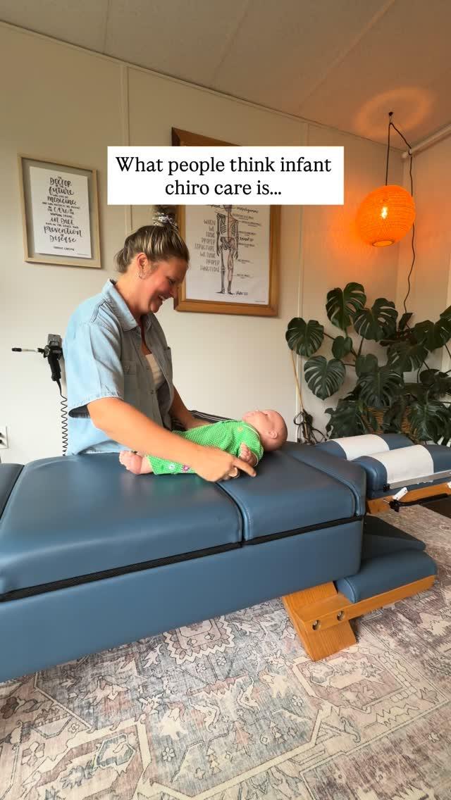Bloom infant chiropractic Reel preview with the hook What people think infant chiro care is